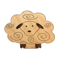 Wood Sheep Needle Minder
